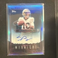 2024 Topps Midnight Stroke of Midnight Autographs Spencer Rattler #SMA-SR card