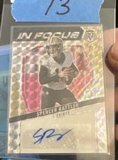 2025 Panini Mosaic In Focus Signatures Spencer Rattler #IFS-SRR card
