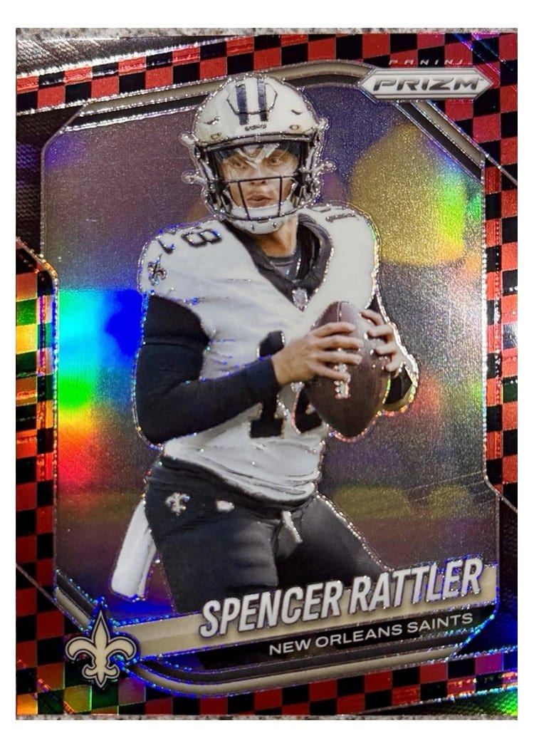 2025 Panini Prizm Base Set Spencer Rattler #186 card