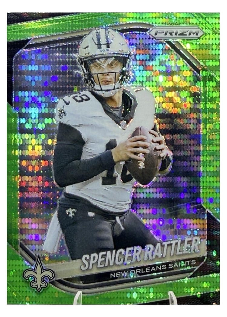 2025 Panini Prizm Base Set Spencer Rattler #186 card
