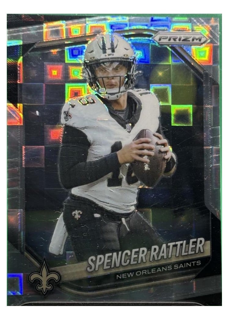 2025 Panini Prizm Base Set Spencer Rattler #186 card