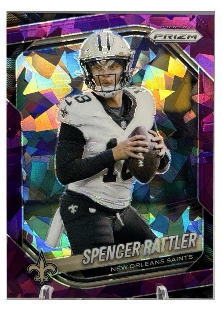 2025 Panini Prizm Base Set Spencer Rattler #186 card
