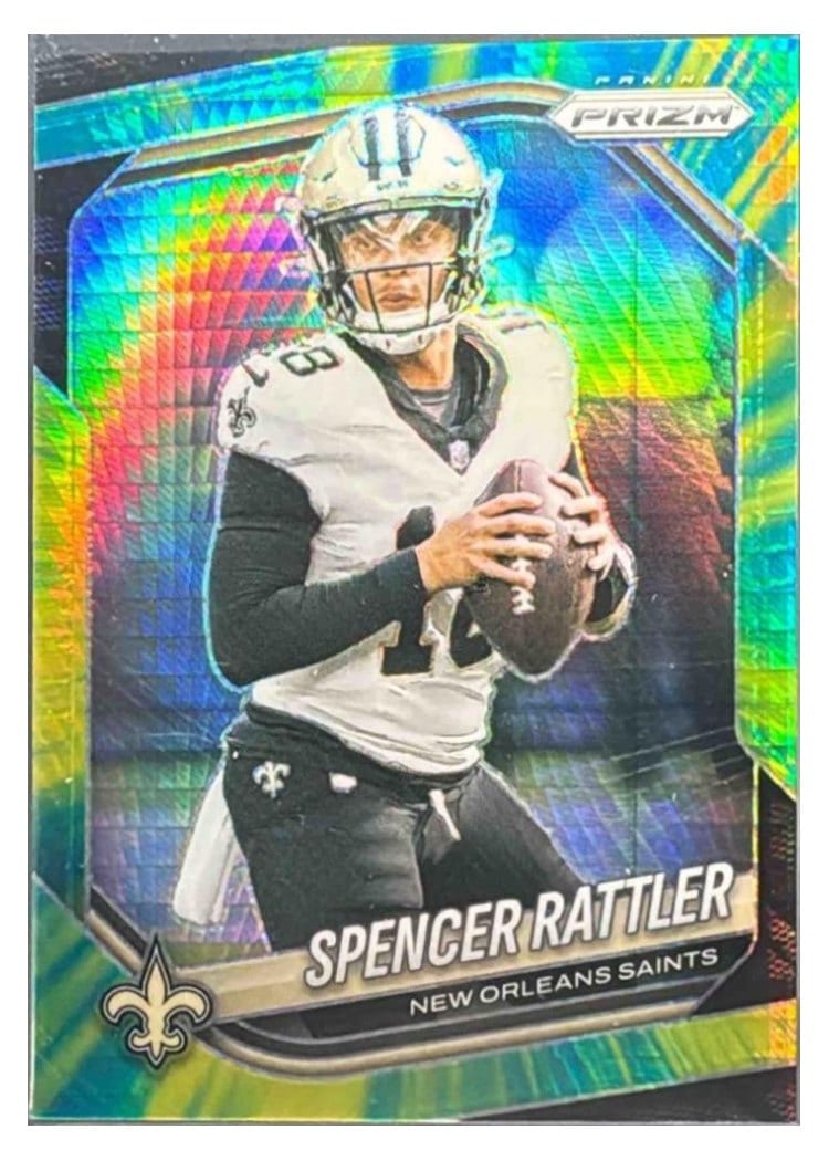 2025 Panini Prizm Base Set Spencer Rattler #186 card