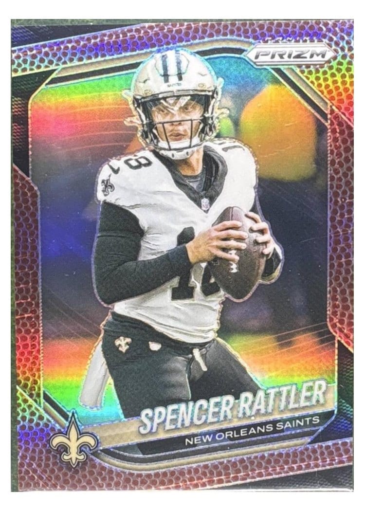 2025 Panini Prizm Base Set Spencer Rattler #186 card