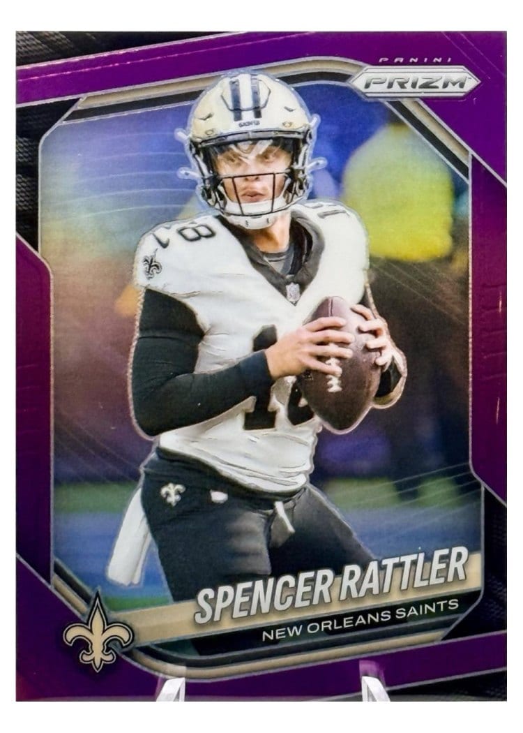 2025 Panini Prizm Base Set Spencer Rattler #186 card