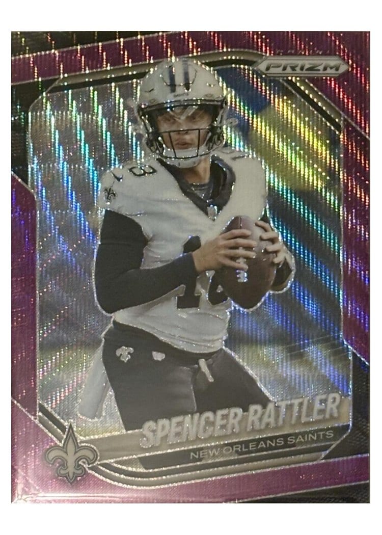 2025 Panini Prizm Base Set Spencer Rattler #186 card