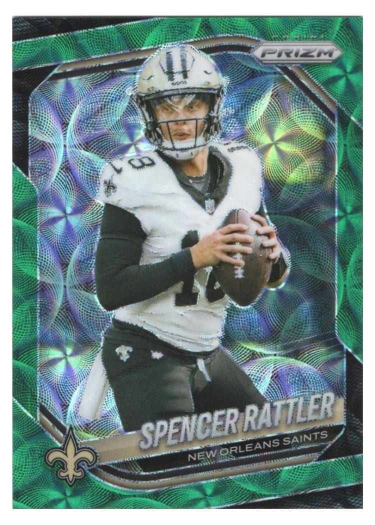 2025 Panini Prizm Base Set Spencer Rattler #186 card