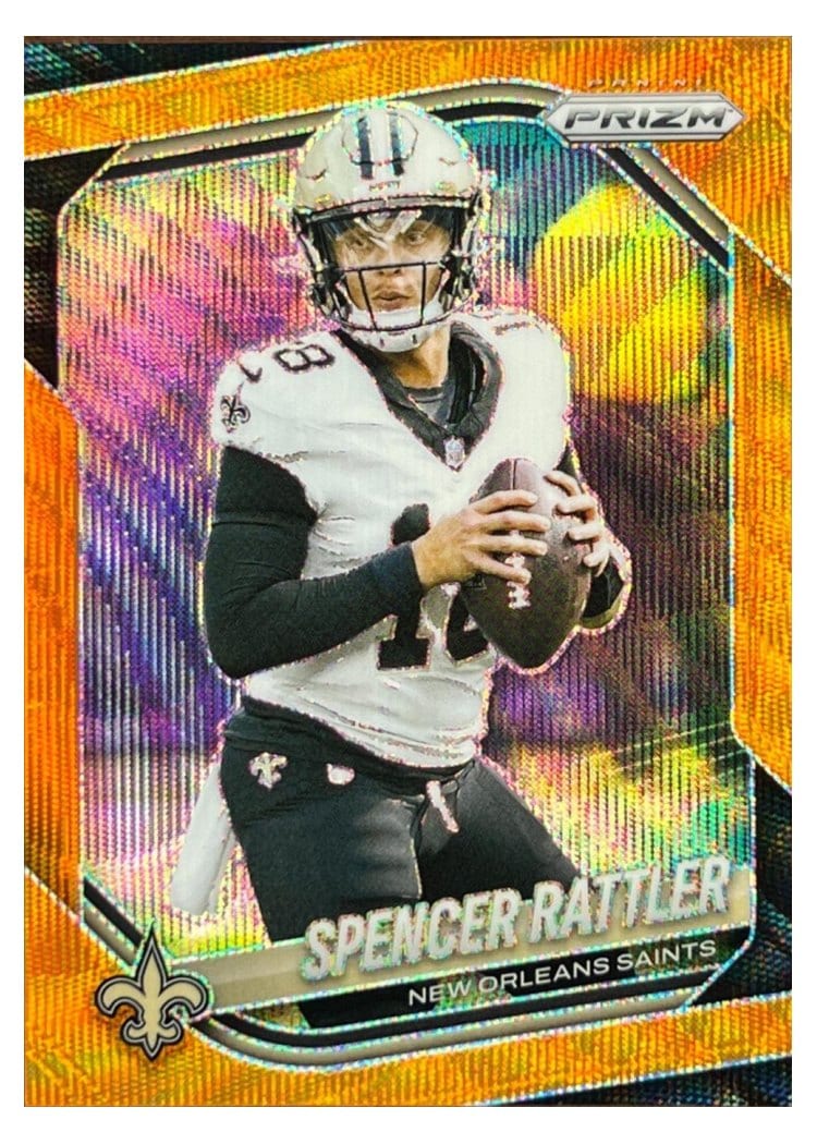 2025 Panini Prizm Base Set Spencer Rattler #186 card