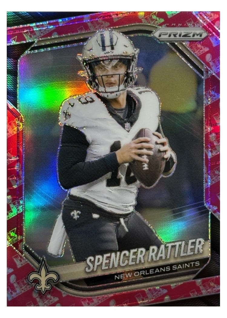 2025 Panini Prizm Base Set Spencer Rattler #186 card