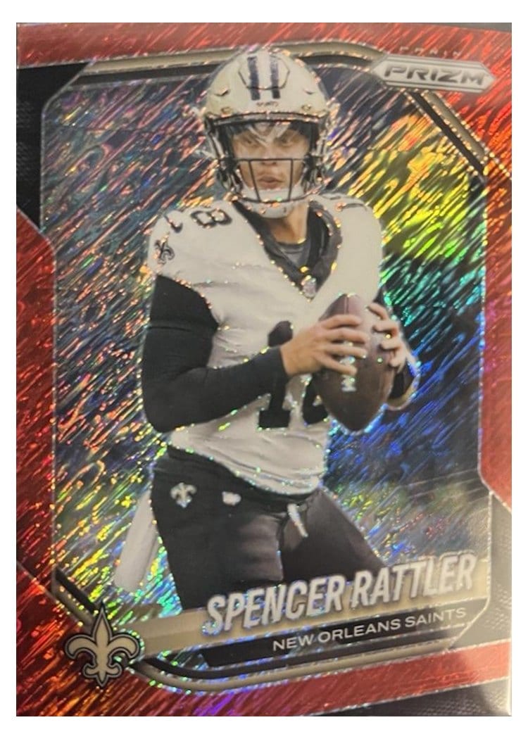 2025 Panini Prizm Base Set Spencer Rattler #186 card