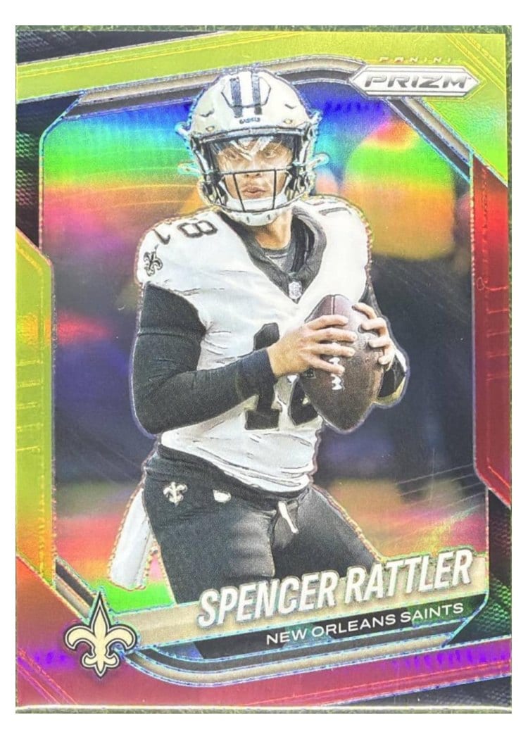 2025 Panini Prizm Base Set Spencer Rattler #186 card
