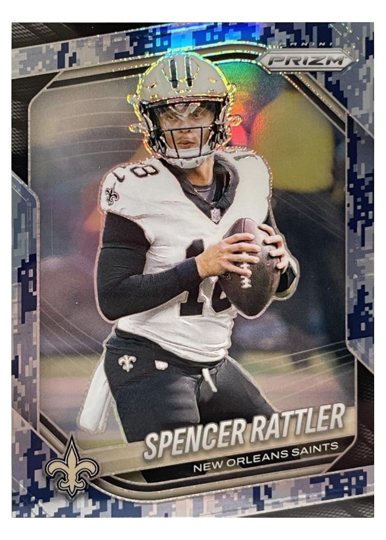 2025 Panini Prizm Base Set Spencer Rattler #186 card