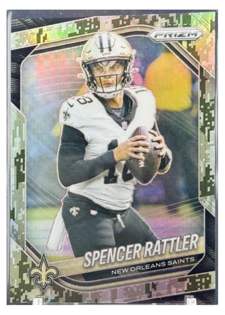 2025 Panini Prizm Base Set Spencer Rattler #186 card