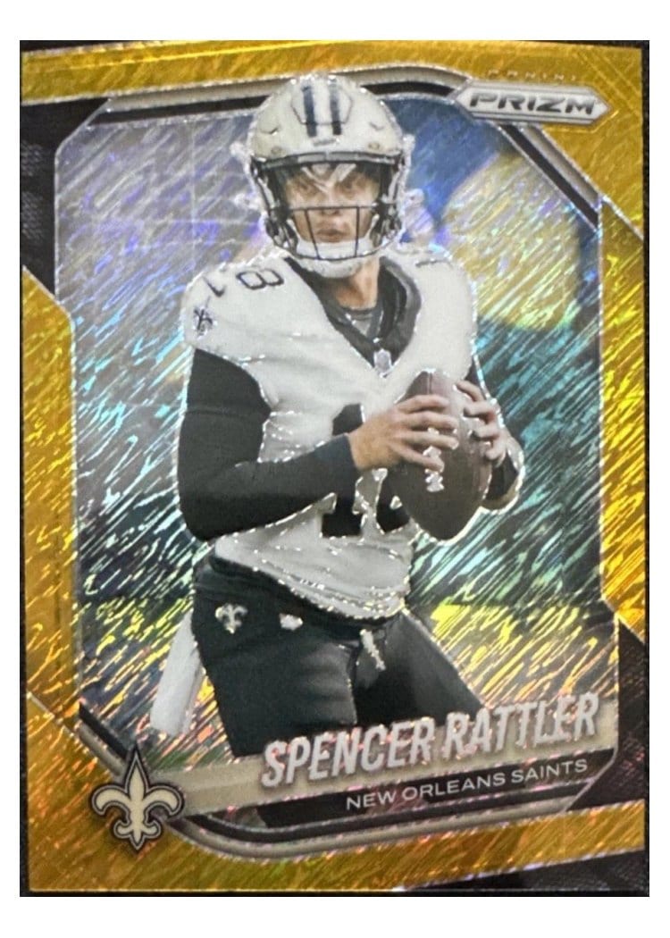 2025 Panini Prizm Base Set Spencer Rattler #186 card