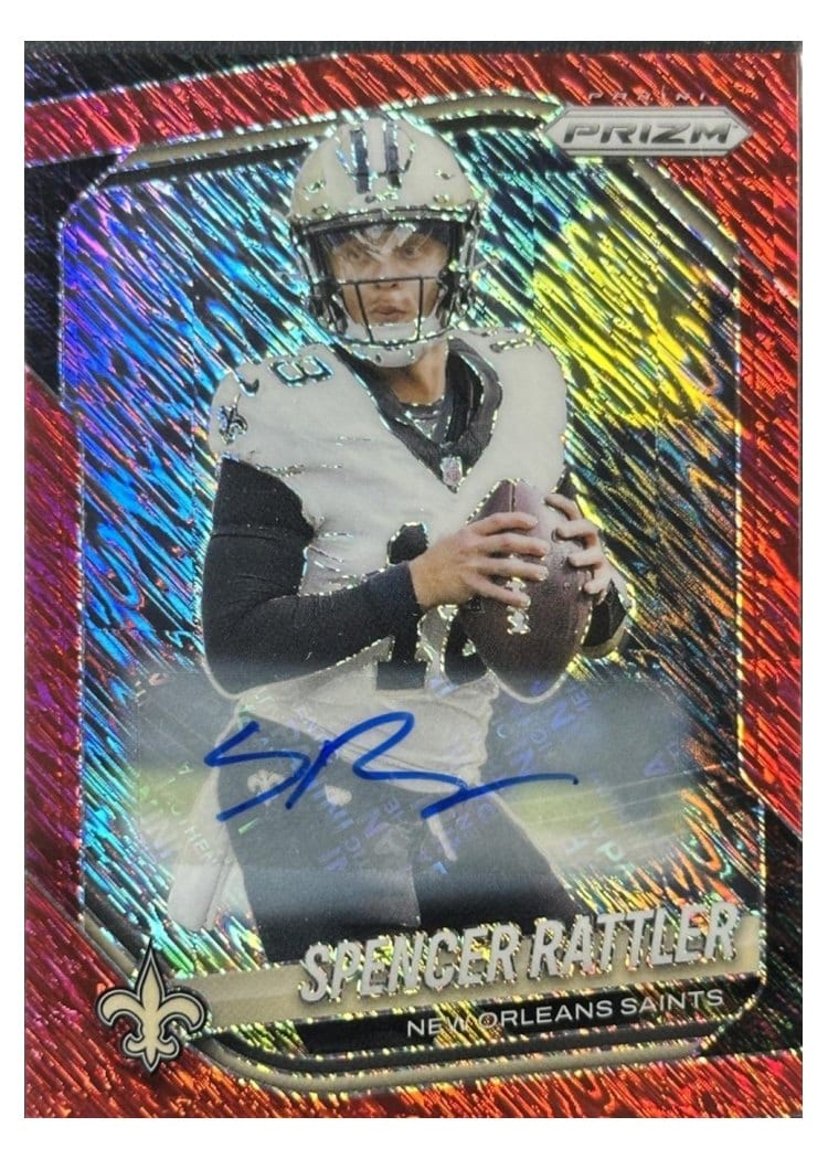 2025 Panini Prizm Base Set Spencer Rattler #186 card