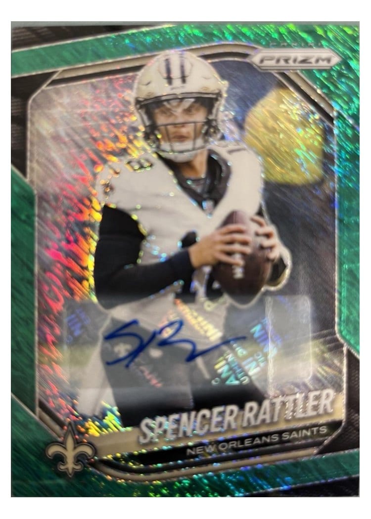 2025 Panini Prizm Base Set Spencer Rattler #186 card