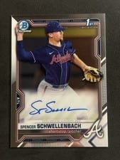 2021 Bowman Draft Chrome Draft Autographs Spencer Schwellenbach #CDA-SS