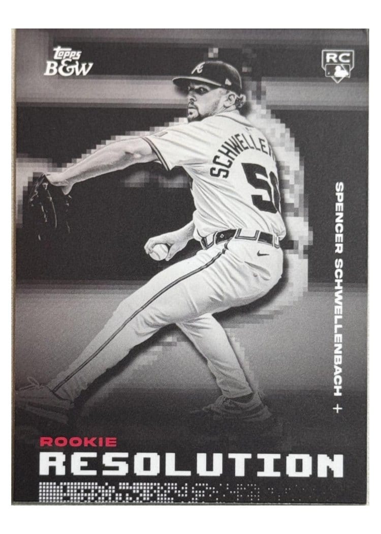 2025 Topps Black & White Rookie Resolution Spencer Schwellenbach #RR16 card