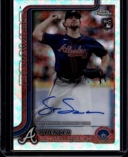 2025 Topps Chrome Logofractor Edition Rookie Autographs Spencer Schwellenbach #RA-SS card