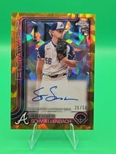 2025 Topps Chrome Update Sapphire Chrome Sapphire Autographs Spencer Schwellenbach #USA-SS