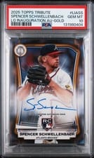 2025 Topps Tribute League Inauguration Autographs Spencer Schwellenbach #LIA-SS