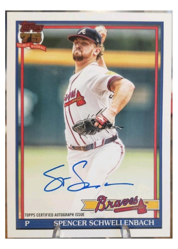 2026 Topps 1991 Topps Autographs Spencer Schwellenbach #91A-SCH card