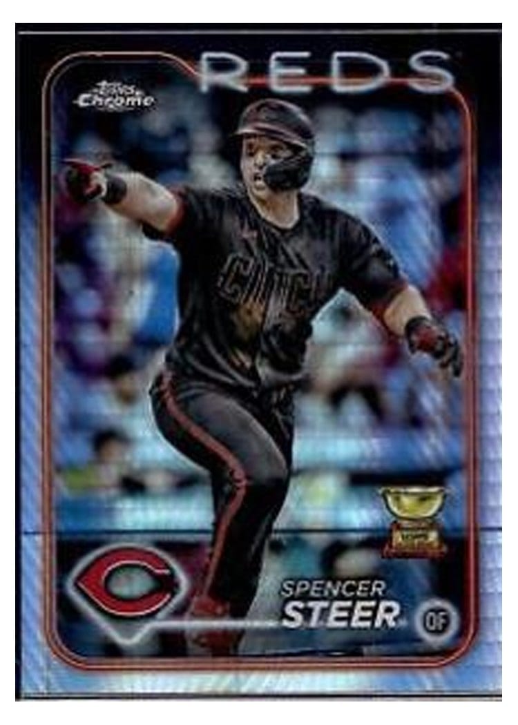 2024 Topps Chrome Spencer Steer #104 card