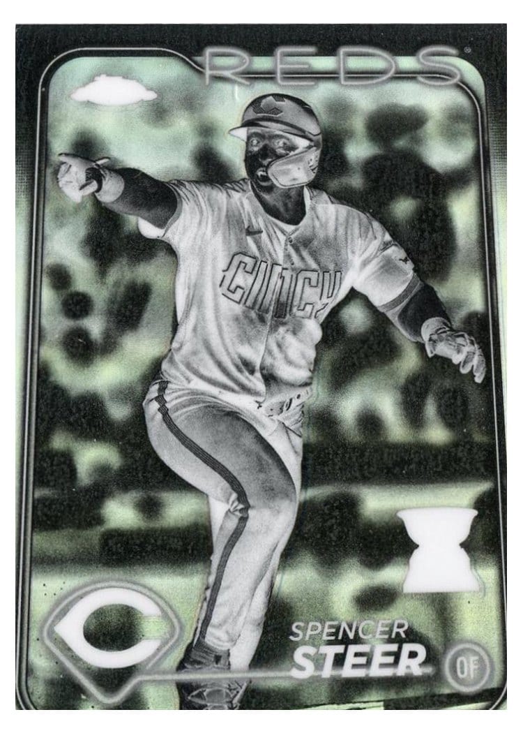 2024 Topps Chrome Spencer Steer #104 card