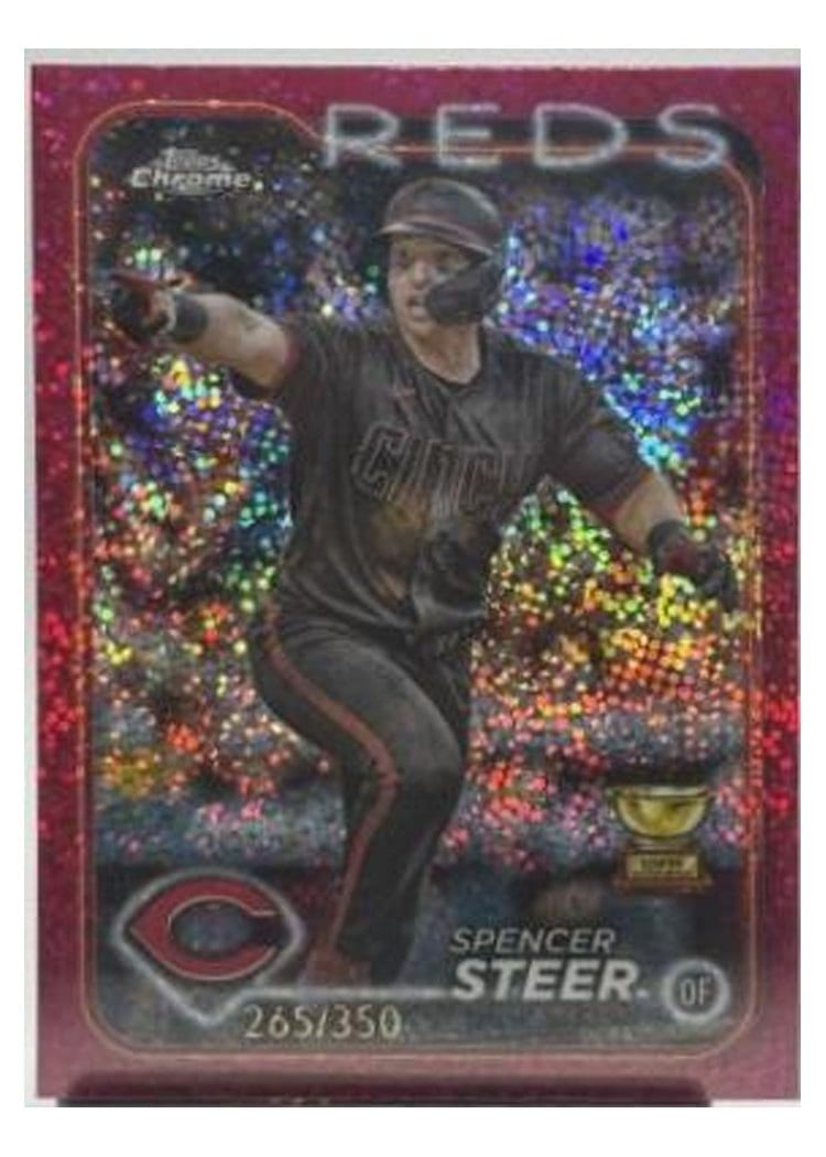 2024 Topps Chrome Spencer Steer #104 card