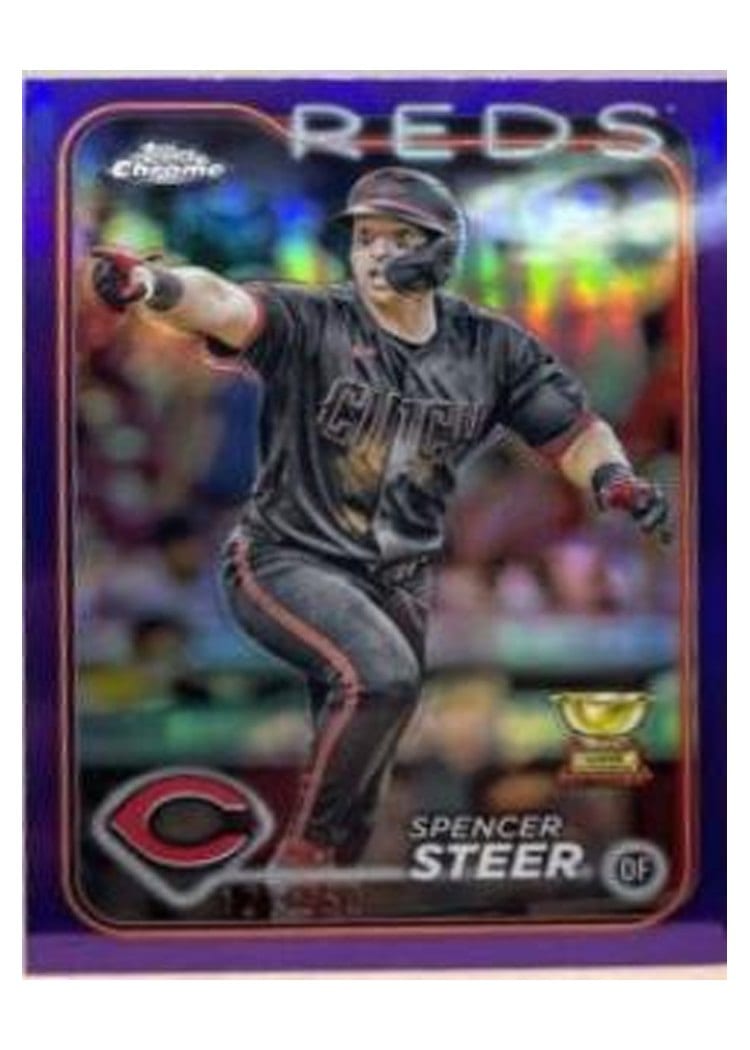 2024 Topps Chrome Spencer Steer #104 card