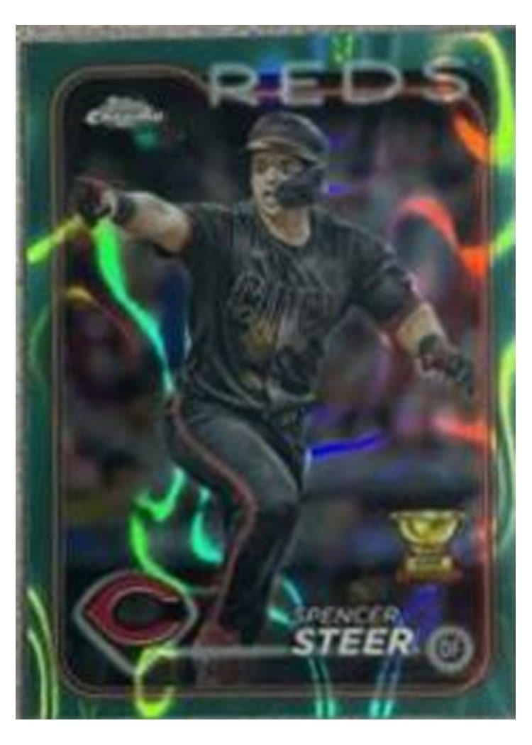 2024 Topps Chrome Spencer Steer #104 card