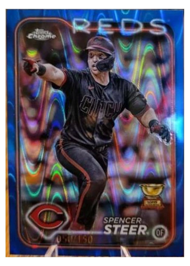 2024 Topps Chrome Spencer Steer #104 card