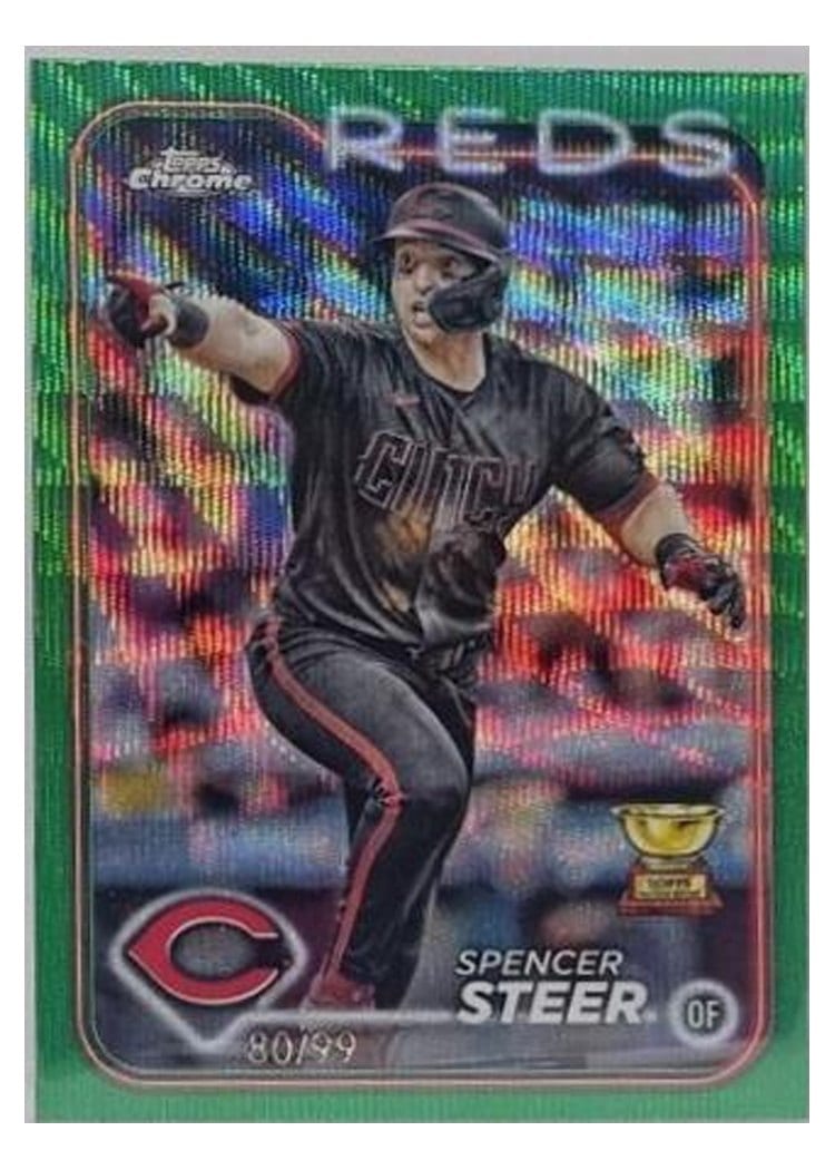 2024 Topps Chrome Spencer Steer #104 card