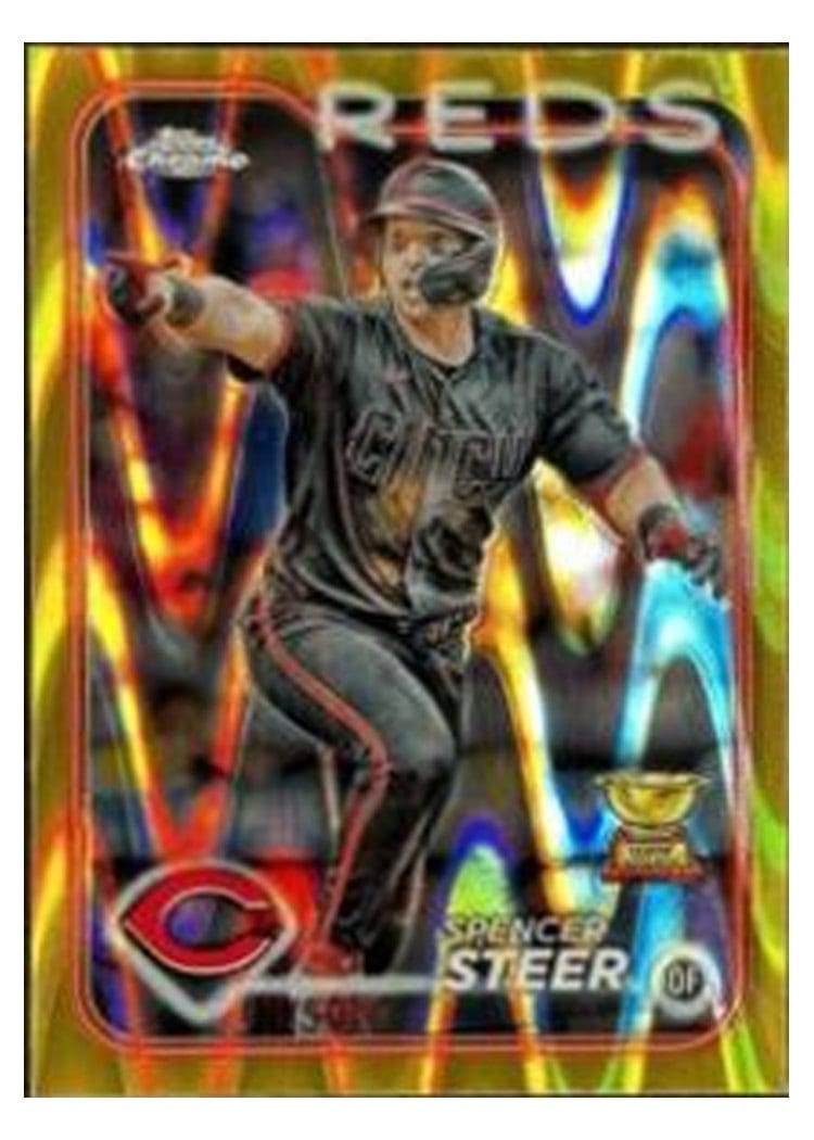 2024 Topps Chrome Spencer Steer #104 card