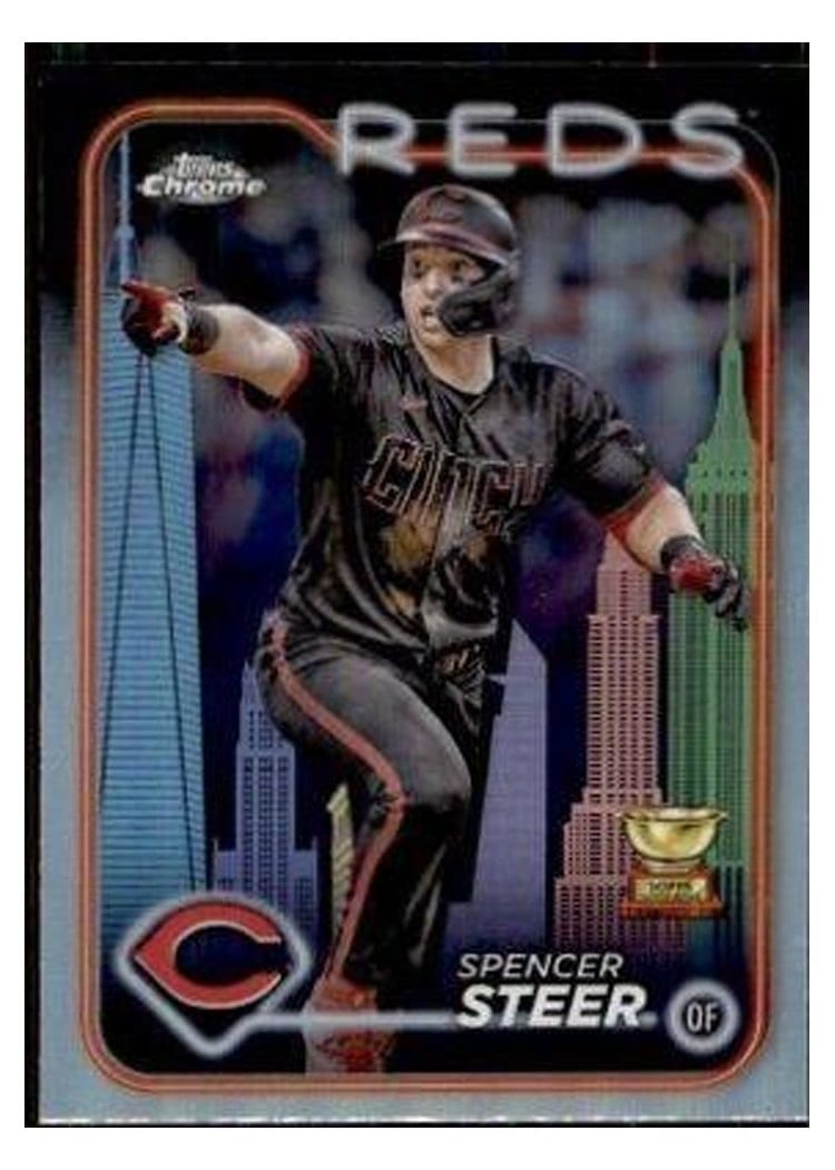 2024 Topps Chrome Spencer Steer #104 card