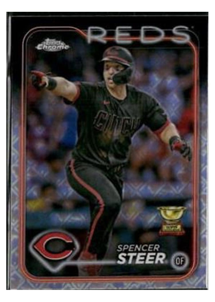 2024 Topps Chrome Spencer Steer #104 card