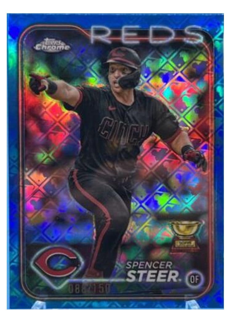 2024 Topps Chrome Spencer Steer #104 card