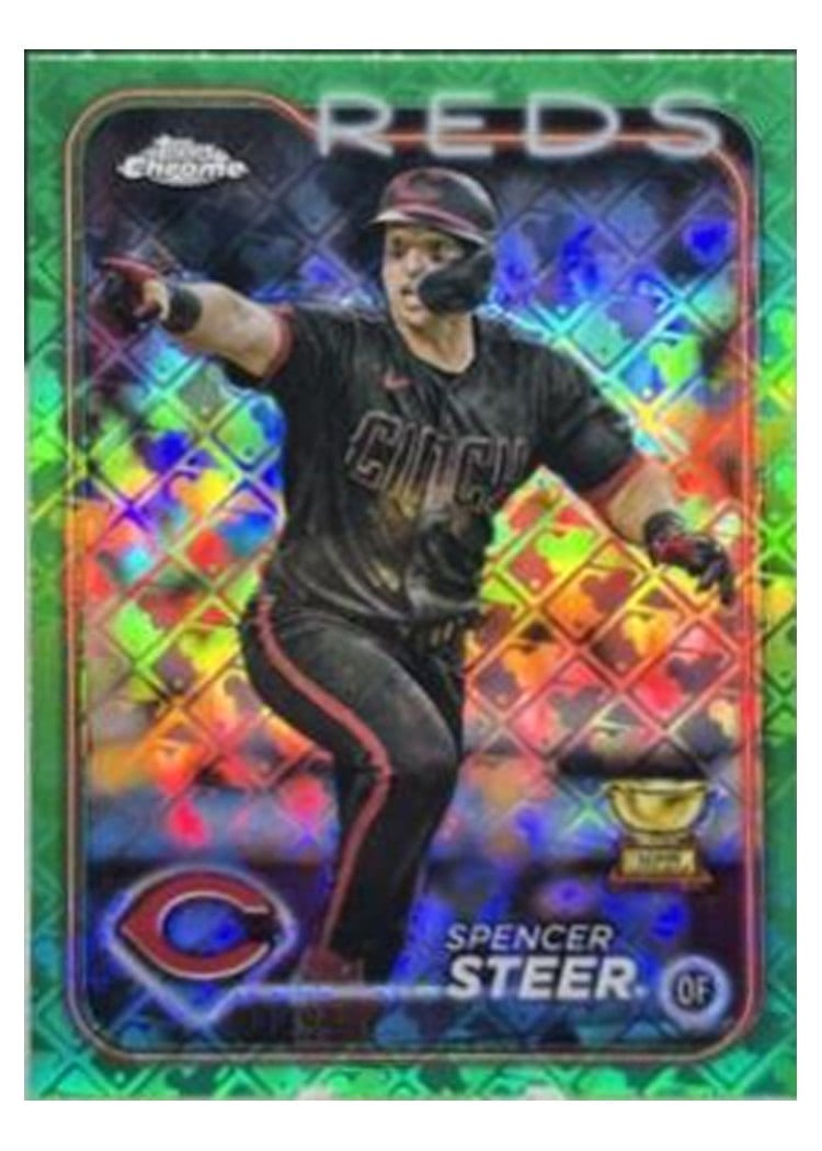 2024 Topps Chrome Spencer Steer #104 card