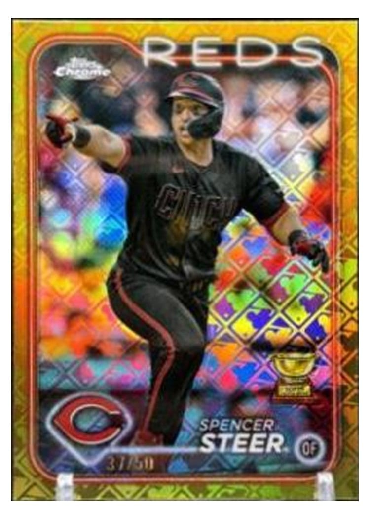2024 Topps Chrome Spencer Steer #104 card