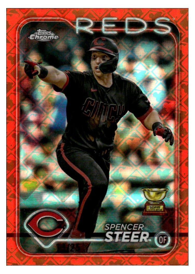 2024 Topps Chrome Spencer Steer #104 card