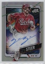 2024 Topps Cosmic Chrome Autographs Spencer Steer #CCA-SS card