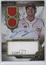 2024 Topps Triple Threads Future Phenoms Autographed Relics Spencer Steer #FPAR-SS card