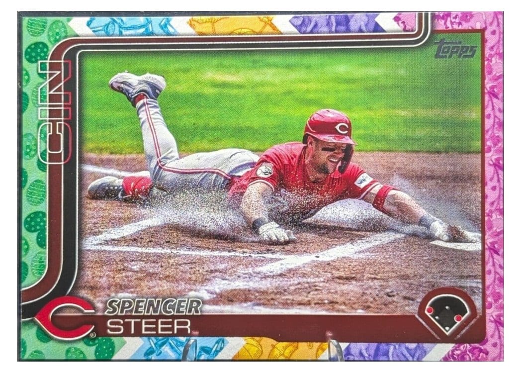 2025 Topps Base Set Spencer Steer Holiday #37 card