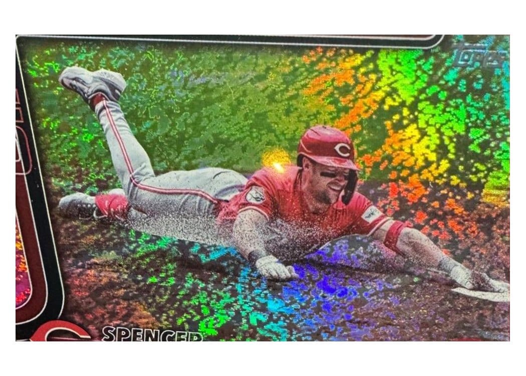 2025 Topps Base Set Spencer Steer Pink Foil #37 card