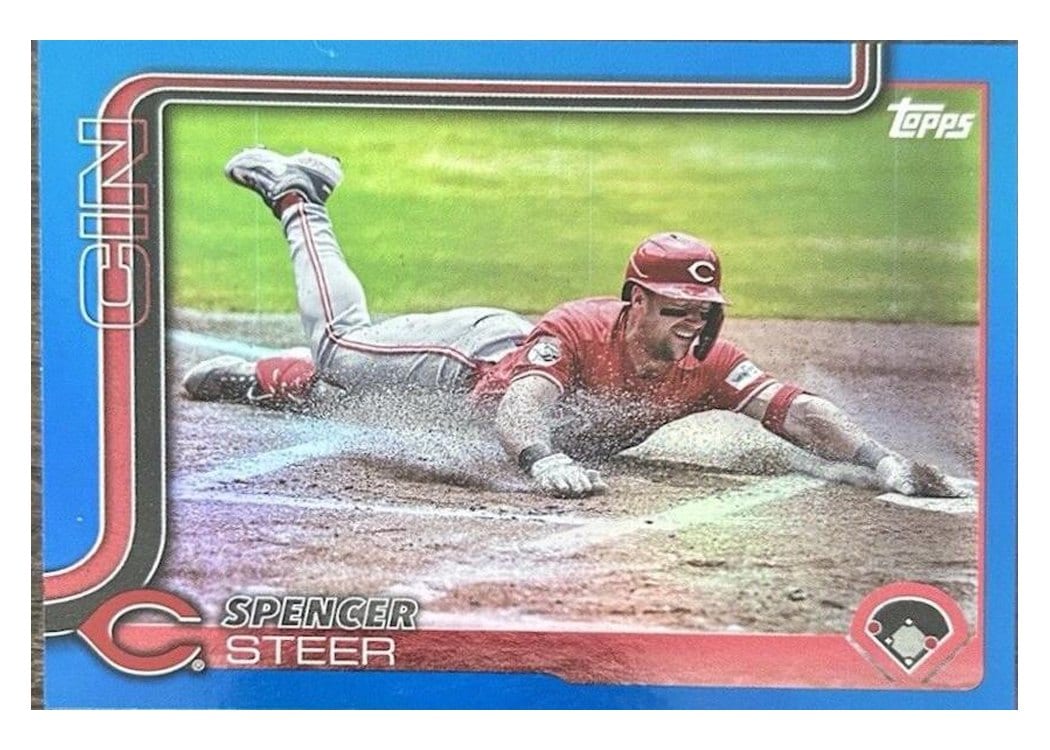 2025 Topps Base Set Spencer Steer #37 card