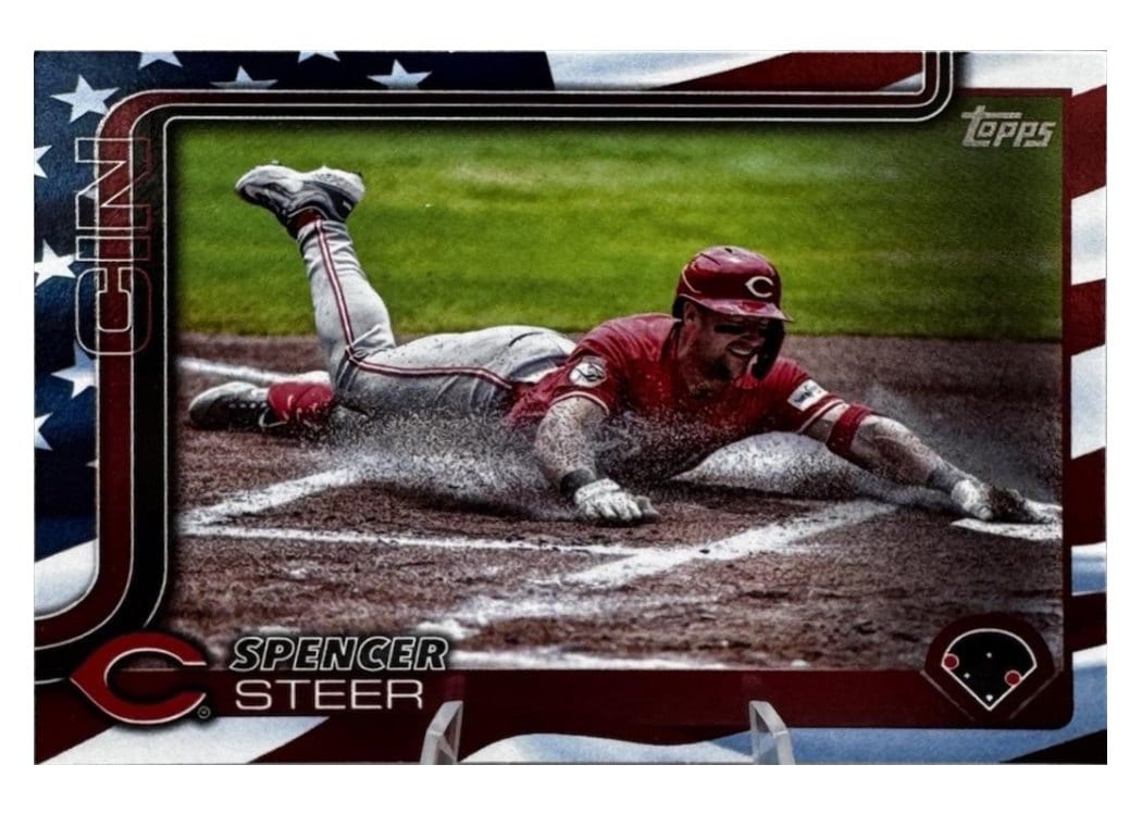 2025 Topps Base Set Spencer Steer #37 card