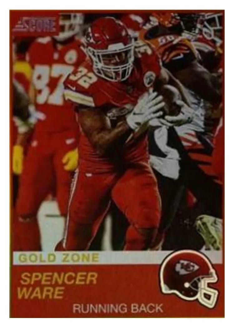 2019 Score Base Set Spencer Ware #6 card