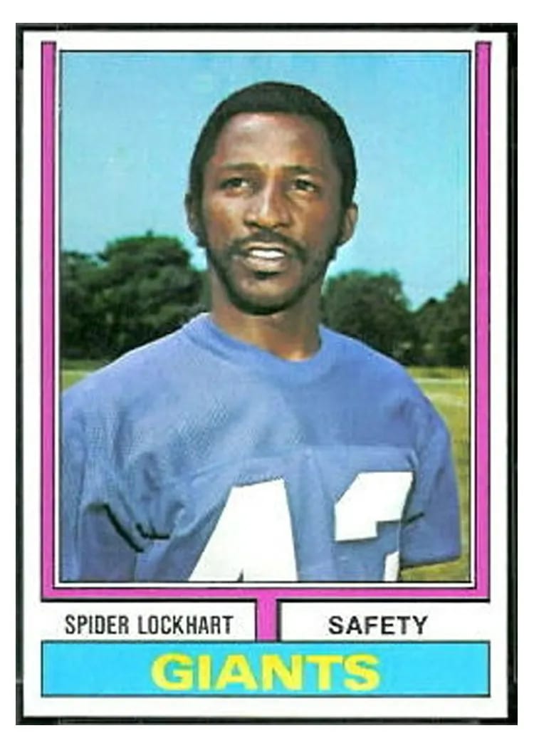 1974 Topps Spider Lockhart #206 card