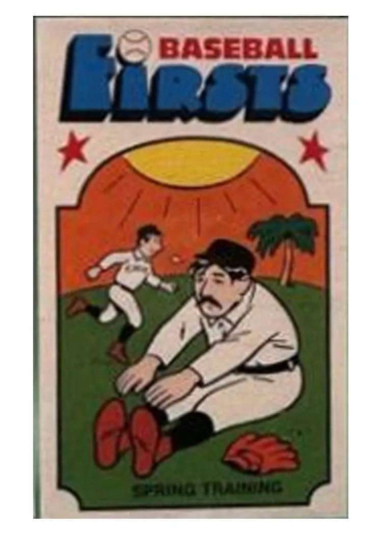 1974 Fleer Baseball Firsts Spring Training #2 card