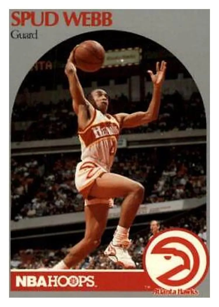 1990 Hoops Spud Webb #35 card